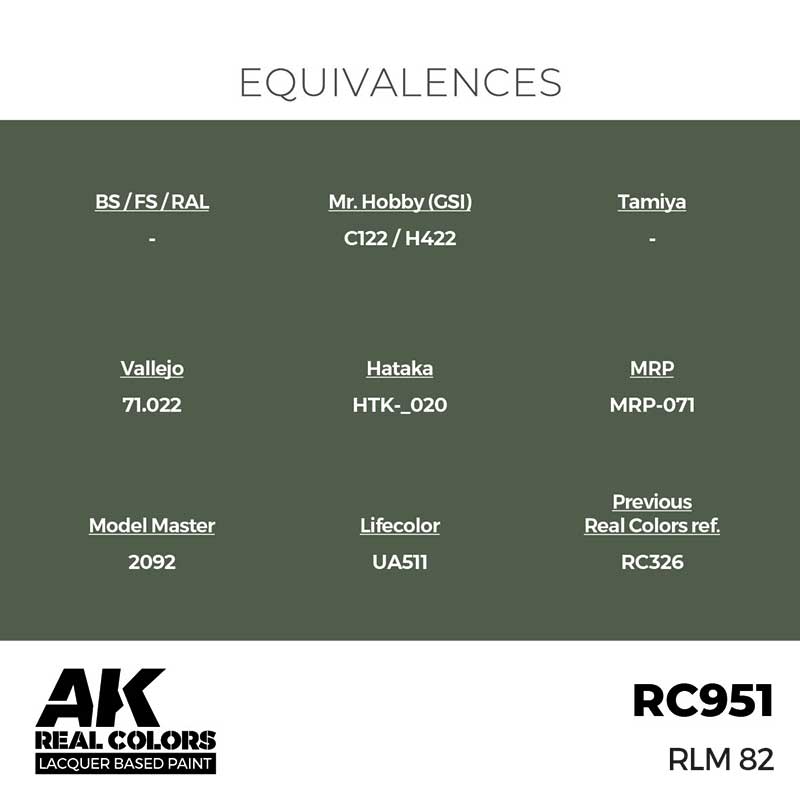AK Interactive RC951 17ml RLM 82 Real Color