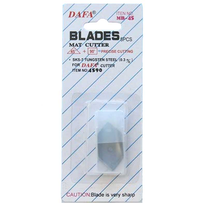 Expo Tools 71231 Pack Of 5 Spare Blades For 45 & 90 Degree Angle Cutter