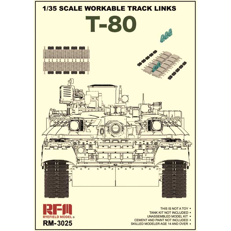 Rye Field Models RM3025 1/35 Workable Tracks for T-80 Series