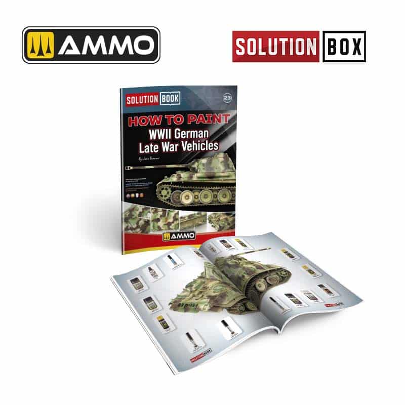 SOLUTION BOX 23 – WWII German Late War Vehicles. Colors and Weathering System A.MIG-7729 Ammo - Image 3