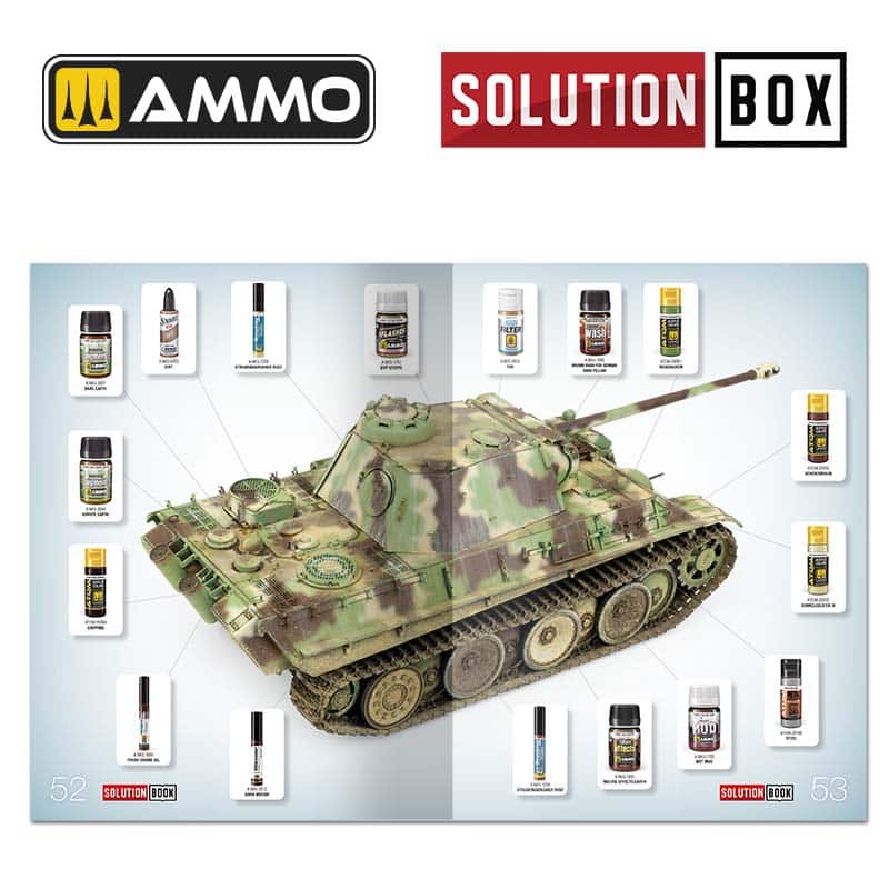 SOLUTION BOX 23 – WWII German Late War Vehicles. Colors and Weathering System A.MIG-7729 Ammo - Image 4