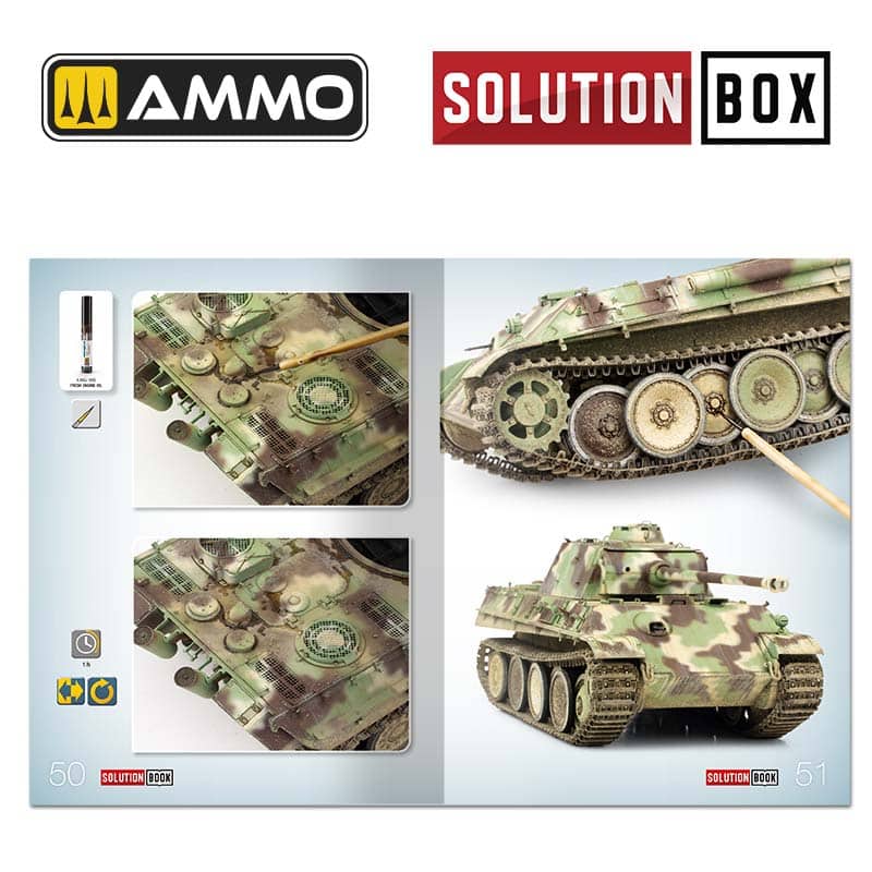 SOLUTION BOX 23 – WWII German Late War Vehicles. Colors and Weathering System A.MIG-7729 Ammo - Image 5