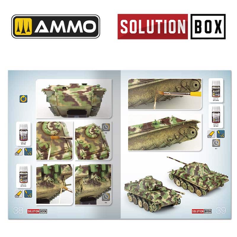 SOLUTION BOX 23 – WWII German Late War Vehicles. Colors and Weathering System A.MIG-7729 Ammo - Image 8