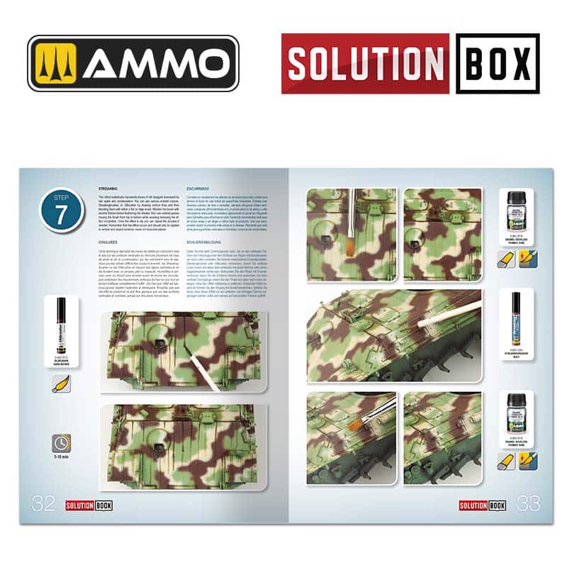 SOLUTION BOX 23 – WWII German Late War Vehicles. Colors and Weathering System A.MIG-7729 Ammo - Image 10