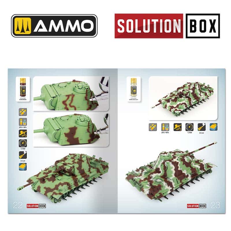 SOLUTION BOX 23 – WWII German Late War Vehicles. Colors and Weathering System A.MIG-7729 Ammo - Image 11