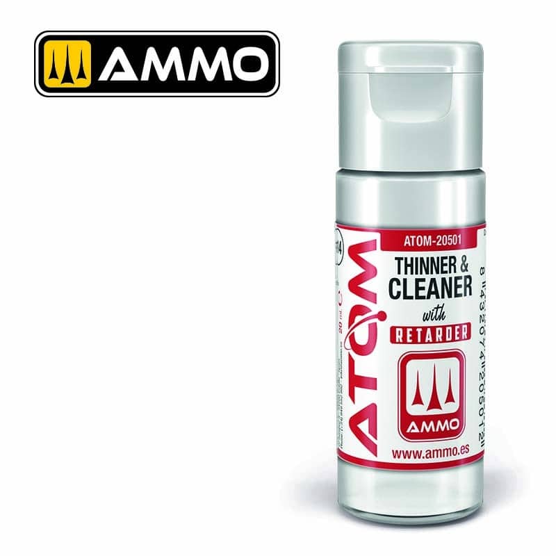 ATOM Thinner and Cleaner with Retarder 20mL ATOM-20501 Ammo