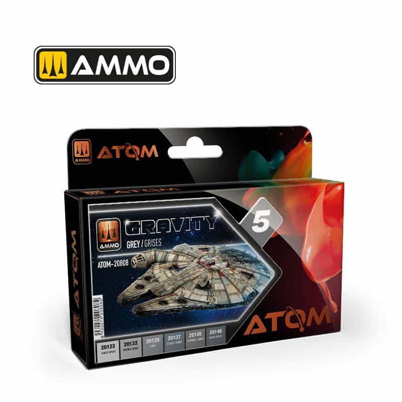 ATOM Gravity Set 5 - Grey ATOM-20808 Ammo
