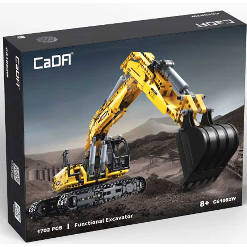 Functional Excavator - 1702 pcs C61082W CaDA Bricks