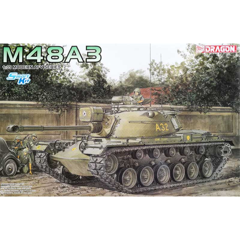 Dragon M48A3 (Smart Kit) w US Marines (1/35) 3546