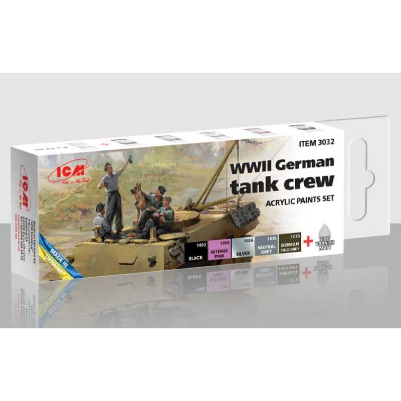 ICM Paint Set - WWII GermanTank Crew 3032
