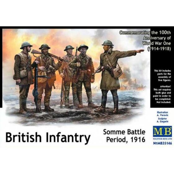 Master Box British Infantry Somme Battle period, 1916 (1/35) MB-35146 Master Box British Infantry Somme Battle period, 1916 (1/35) MB-35146