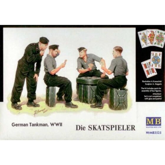 Master Box Die Skatspieler German Tankman, WW II (1/35) MB-3525 Master Box Die Skatspieler German Tankman, WW II (1/35) MB-3525