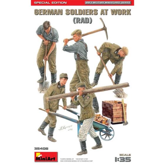 Miniart German Soldiers at Work (RAD) (1/35) 35408 Miniart German Soldiers at Work (RAD) (1/35) 35408