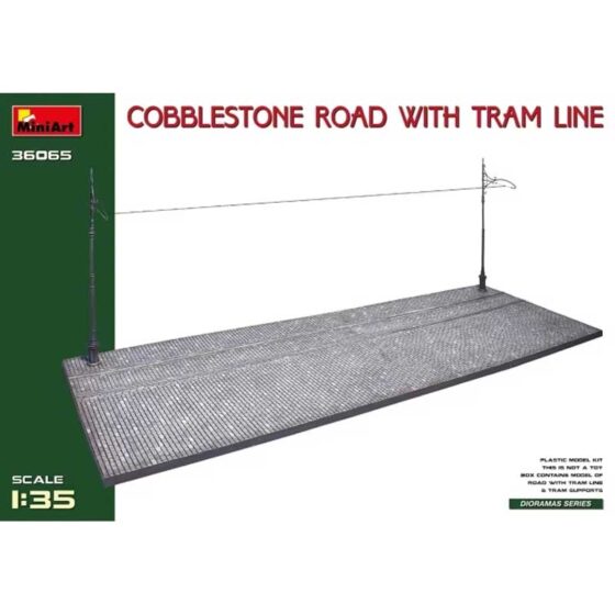 Miniart Cobblestone Road w/Tram Line (1/35) 36065 Miniart Cobblestone Road w/Tram Line (1/35) 36065
