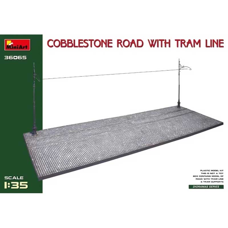 Miniart Cobblestone Road w/Tram Line (1/35) 36065