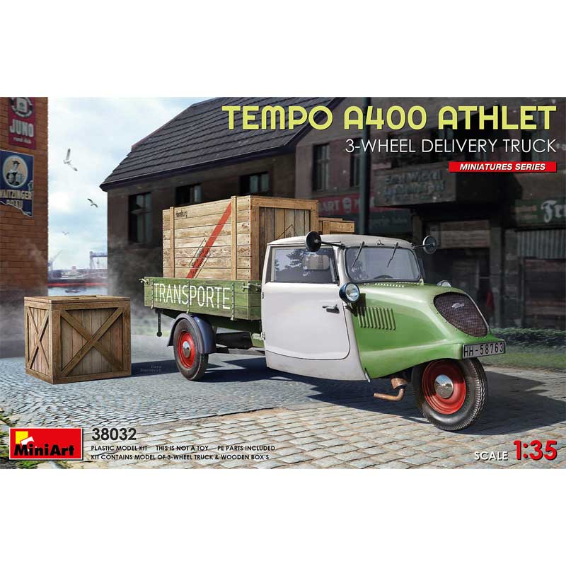 Miniart Tempo A 400 Athlet 3-Wheel Delivery Truck (1/35) 38032