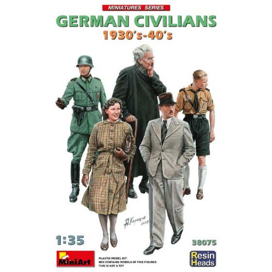 Miniart German Civilians 1930s-40s (1/35) 38075 Miniart German Civilians 1930s-40s (1/35) 38075