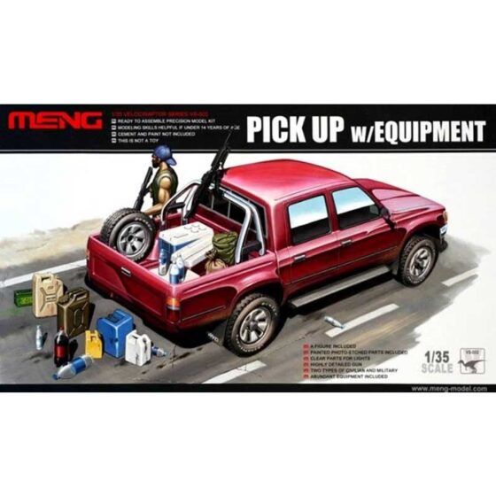 1/35 Toyota HiluxPick Up Truck w/ M82a1 Rifle Meng Model VS-002 1/35 Toyota HiluxPick Up Truck w/ M82a1 Rifle Meng Model VS-002