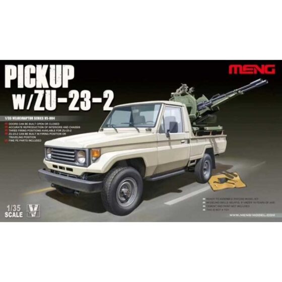 1/35 Pickup w. ZU-23-2 Meng Model VS-004 1/35 Pickup w. ZU-23-2 Meng Model VS-004