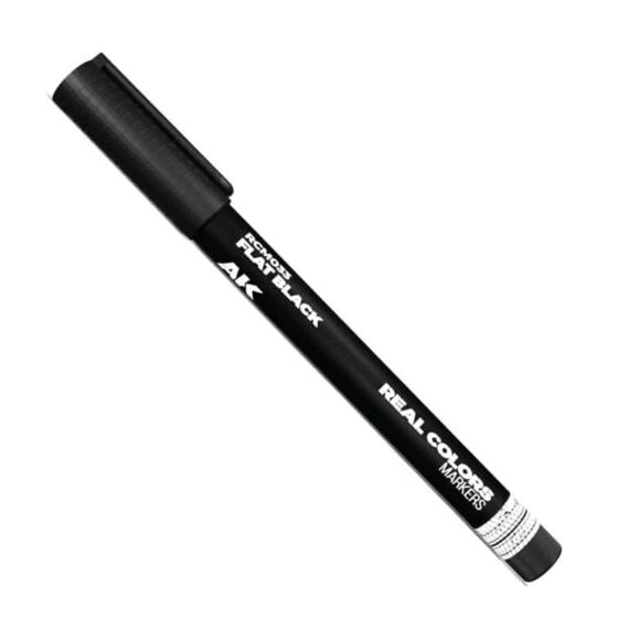 AK Interactive Real Colors Markers - Flat Black RCM033