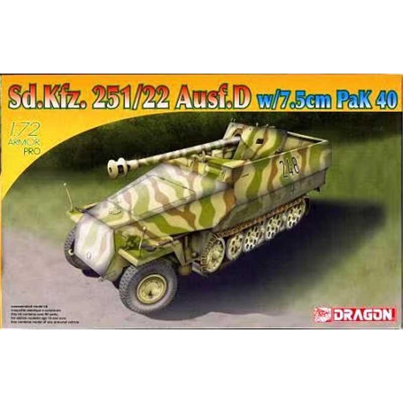 Dragon Sd.Kfz 251 /22 Ausf.D W/7.5C (1/72) 7351