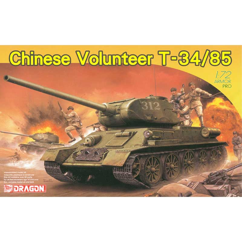 Dragon Chinese Volunteer T-34/85 (1/72) 7668