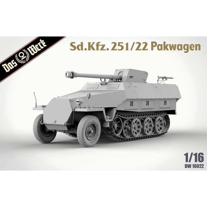 Das Werk Sd.Kfz 251/22/ Ausf.D Pakwagen (1/16) DW16022