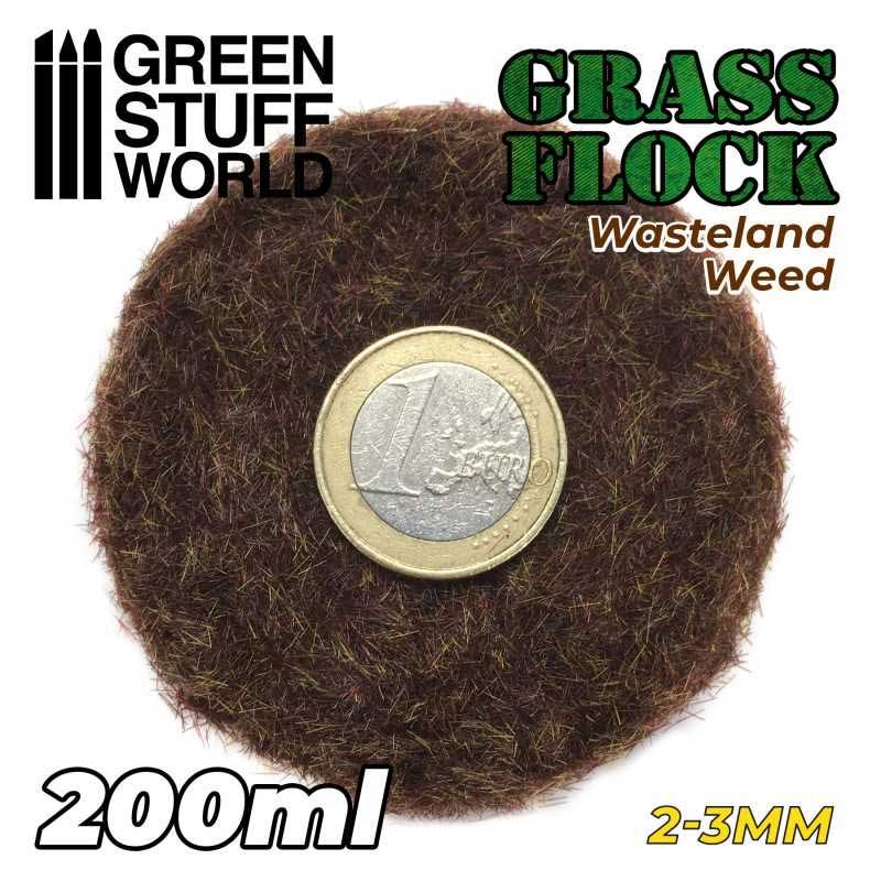 Green Stuff World - Static Grass Flock Wasteland Weed (2-3mm) (200ml)