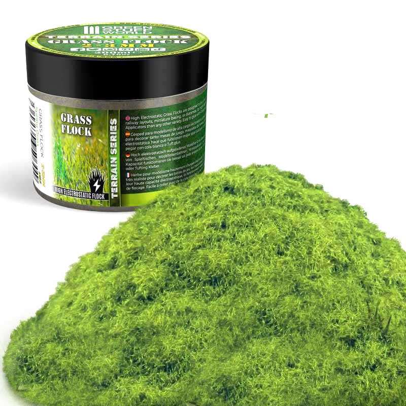 Green Stuff World - Static Grass Flock Spring Grass (2-3mm) (200ml)