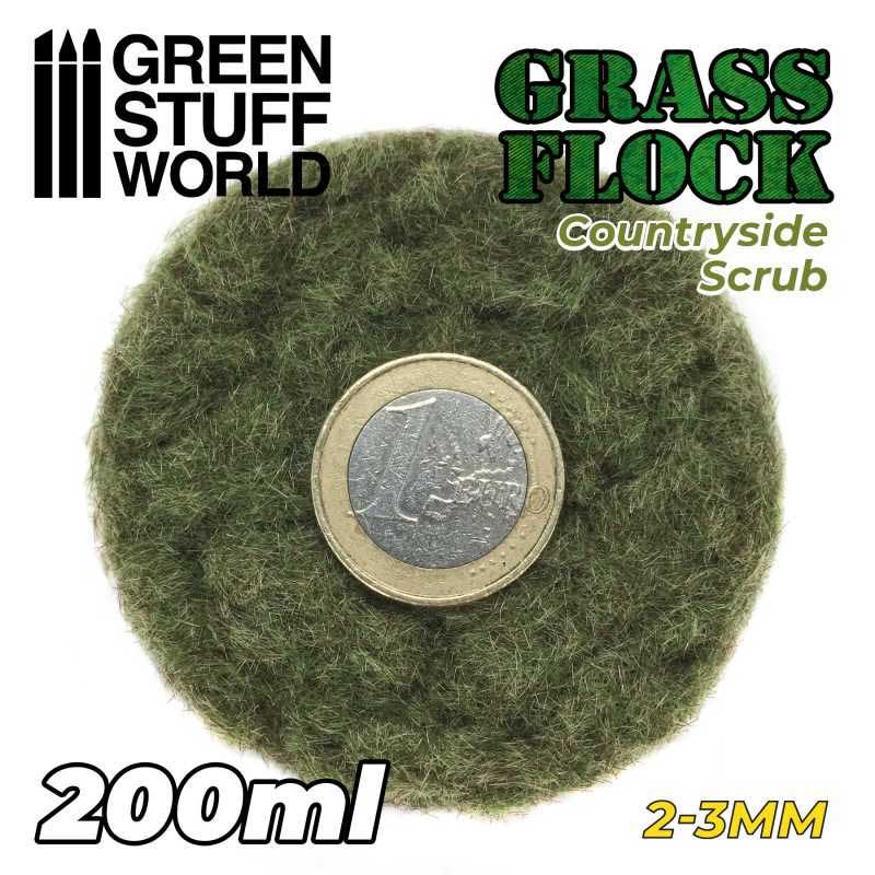 Green Stuff World - Static Grass Flock Countryside Scrub (2-3mm) (200ml)