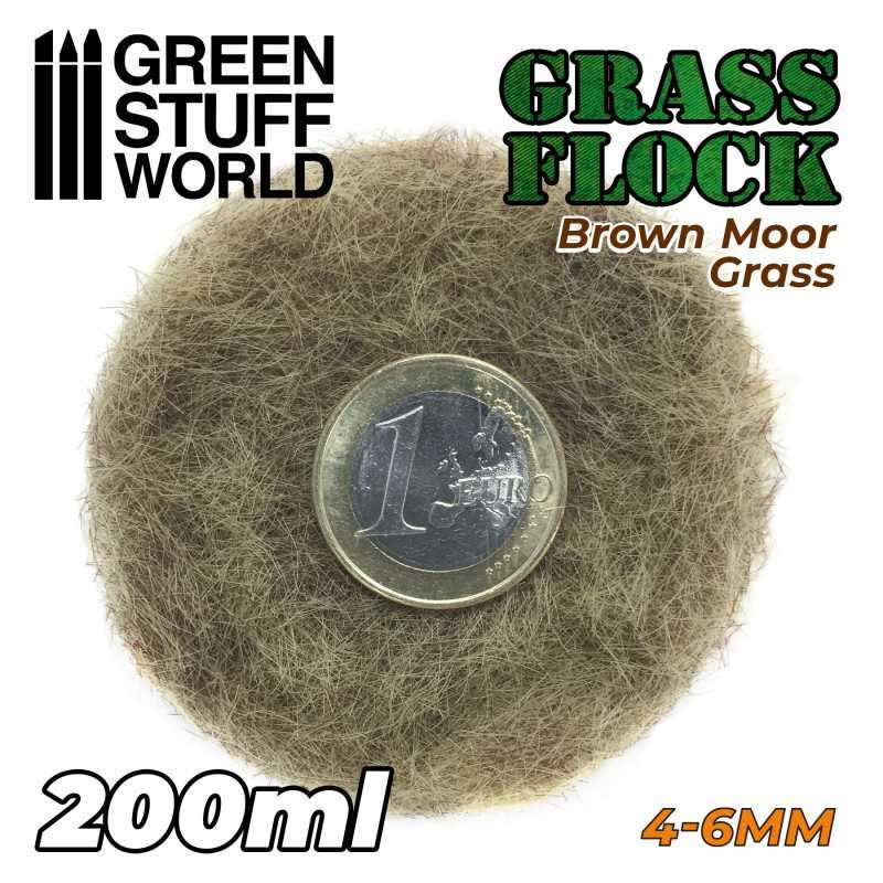 Green Stuff World - Static Grass Flock Brown Moor Grass (4-6mm) (200ml)