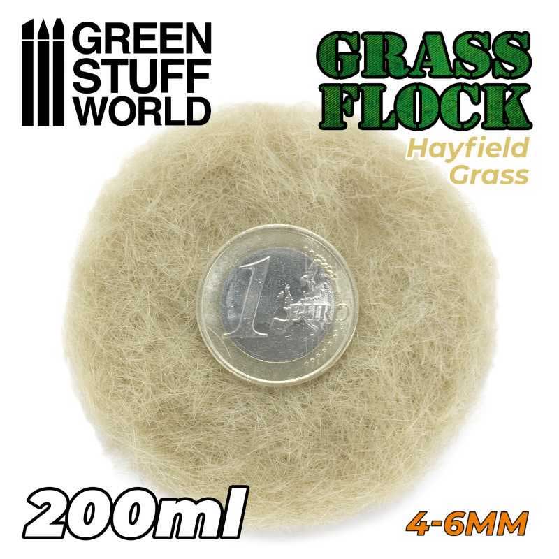 Green Stuff World - Static Grass Flock Hayfield Grass (4-6mm) (200ml)