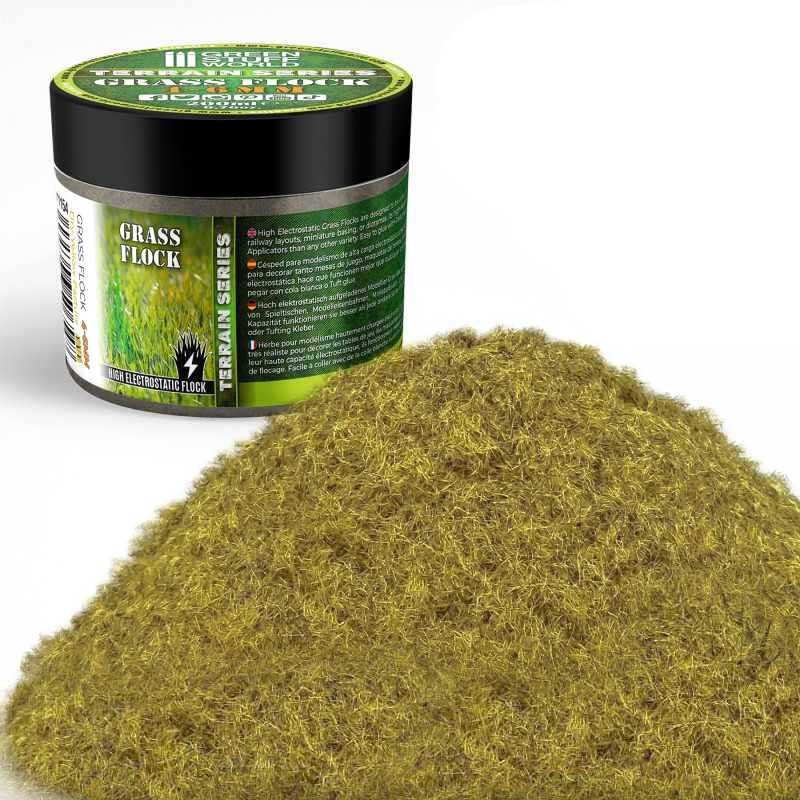 Green Stuff World - Static Grass Flock Dry Yellow Pasture (4-6mm) (200ml)