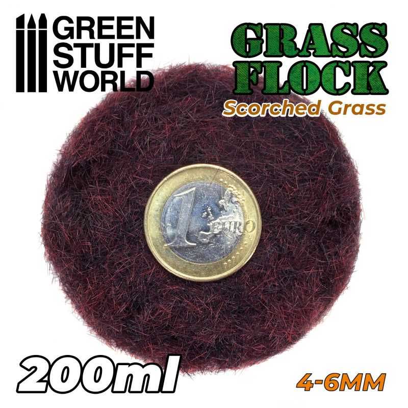 Green Stuff World - Static Grass Flock Scorched Brown (4-6mm) (200ml)