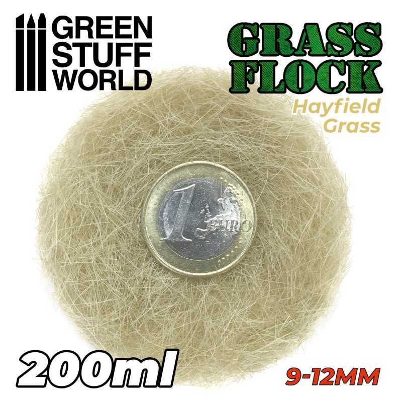 Green Stuff World - Static Grass Flock Hayfield Grass (9-12mm) (200ml)