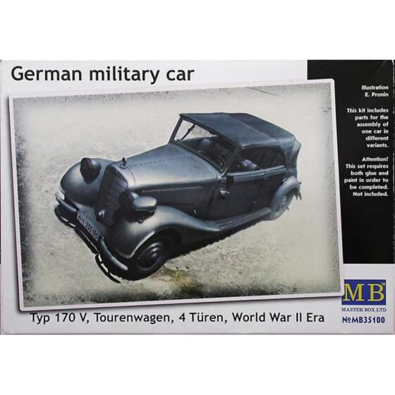 Master Box German military car Mercedes-Benz 170 (1/35) MB-35100 Master Box German military car Mercedes-Benz 170 (1/35) MB-35100