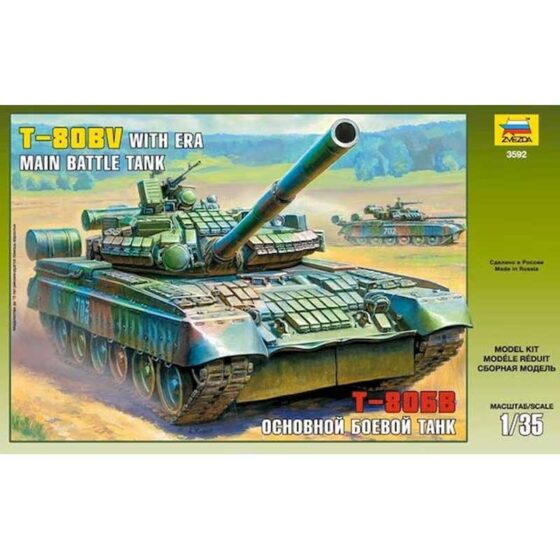Zvezda Main Battle Tank T-80BV (1/35) 3592 Zvezda Main Battle Tank T-80BV (1/35) 3592