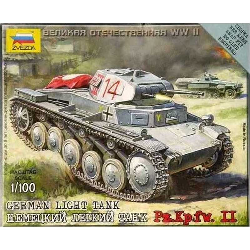 Zvezda German Light Tank Snap Kit (1/100) 6102