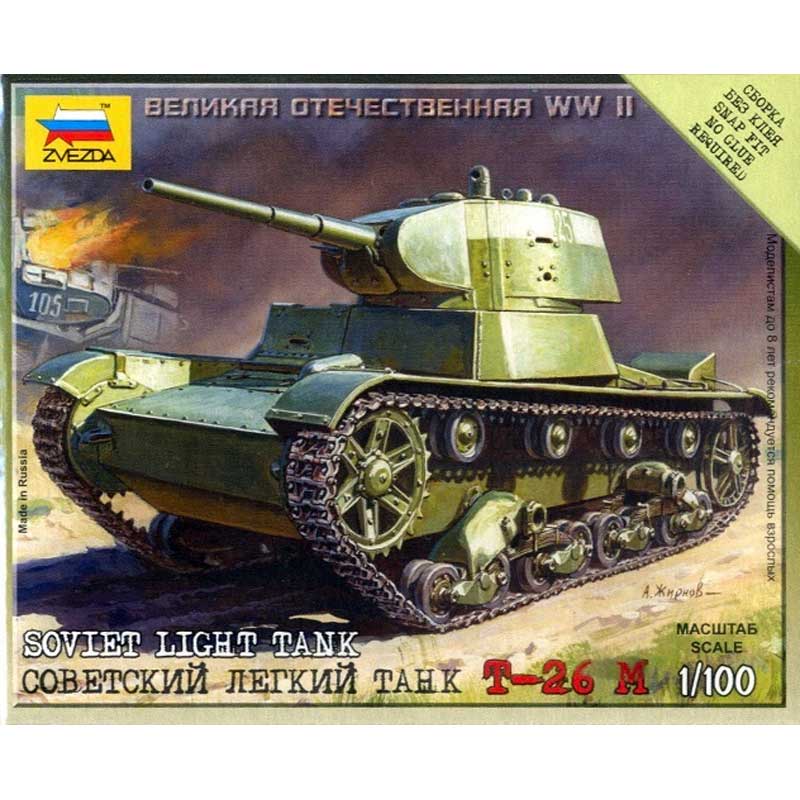 Zvezda Soviet Light Tank Snap Kit (1/100) 6113