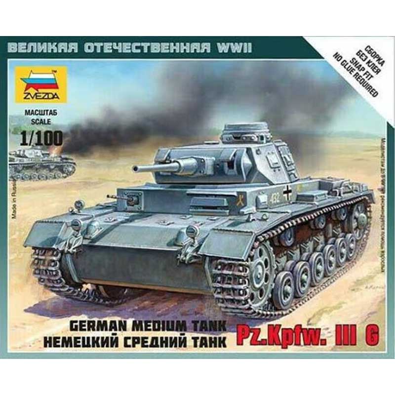 Zvezda German Tank Panzer Iii (1/100) 6119