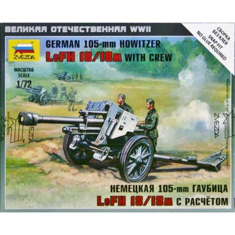 Zvezda German Howitzer Lefh-18 (1/72) 6121
