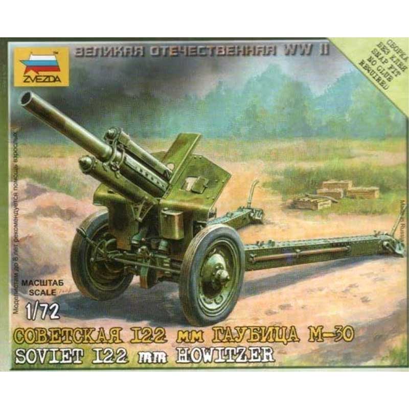 Zvezda Soviet Howitzer 120Mm M30 (1/72) 6122