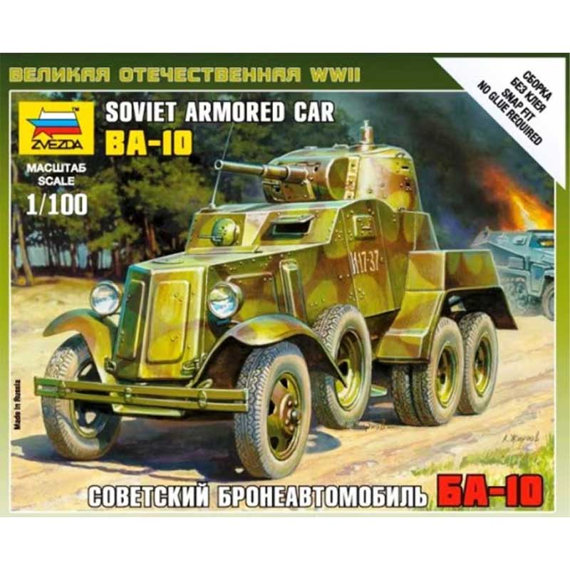 Zvezda Soviet Armored Car Ba-10 (1/100) 6149