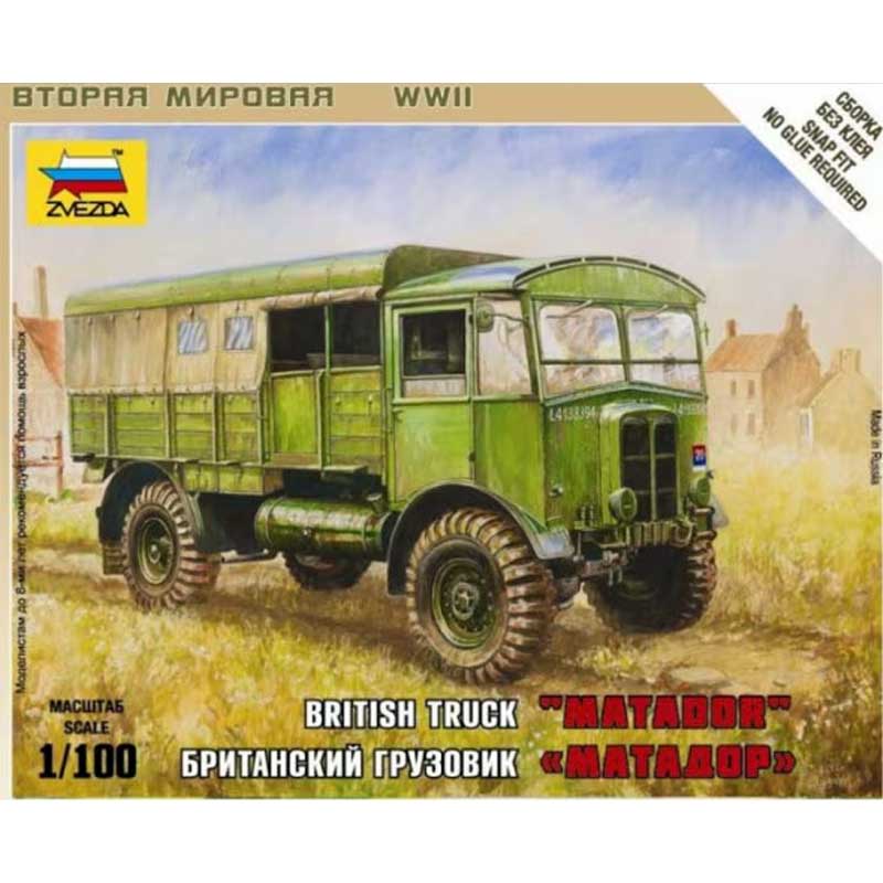 Zvezda British Ww1 Truck Matador (1/100) 6175