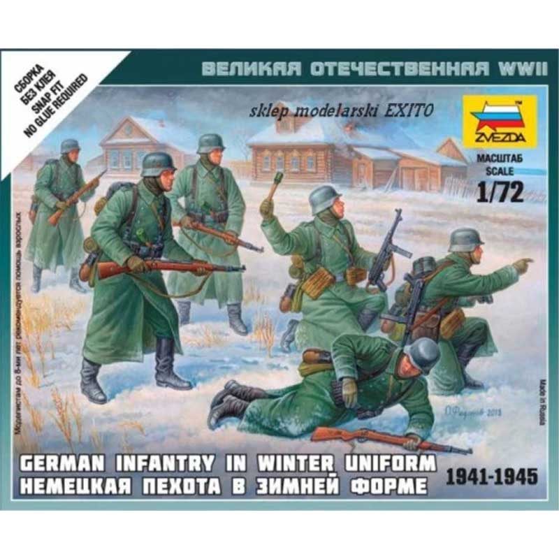 Zvezda German Infantry(Winter Uniform (1/72) 6198