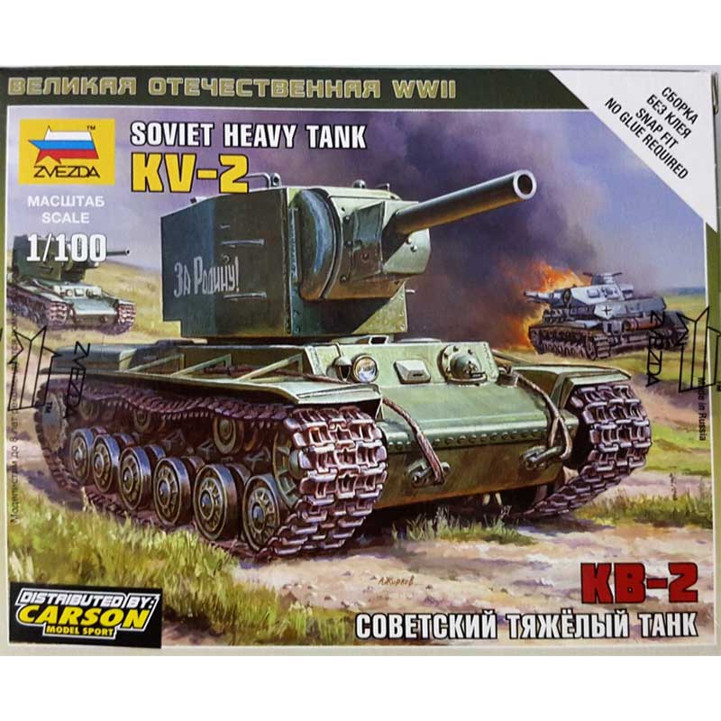 Zvezda Soviet Tank Kv-2 (1/100) 6202