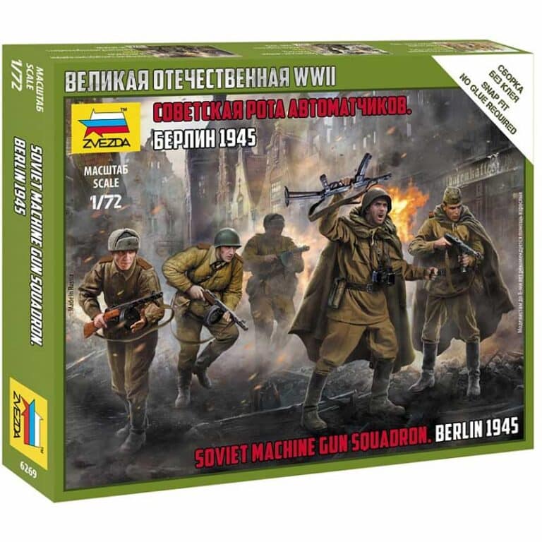 1/72 Soviet Machine Gun Squadron Berlin 1945 Zvezda 6269 – Scale Model Shop