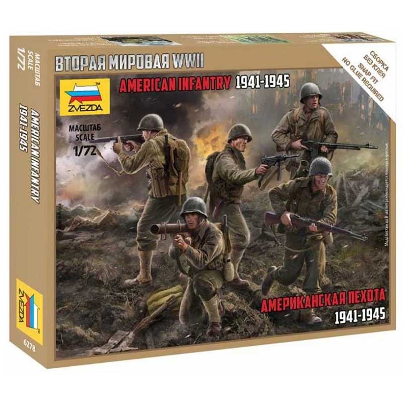 Zvezda US Infantry WWII (1/72) 6278