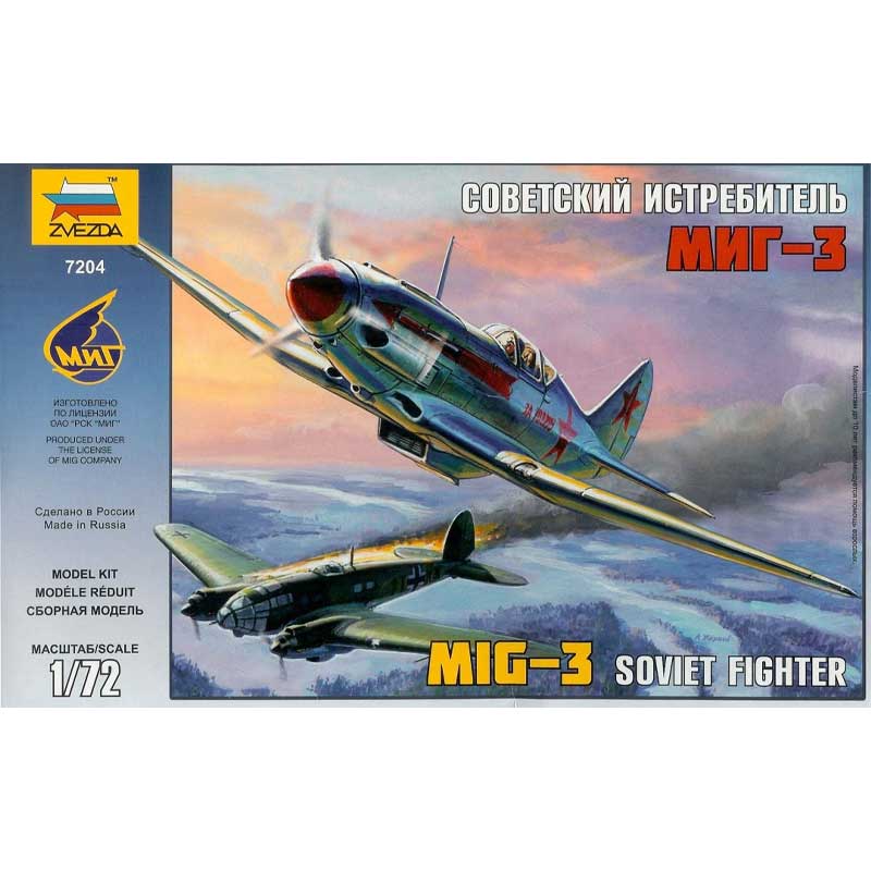 Zvezda Mig-3 Soviet Fighter (1/72) 7204
