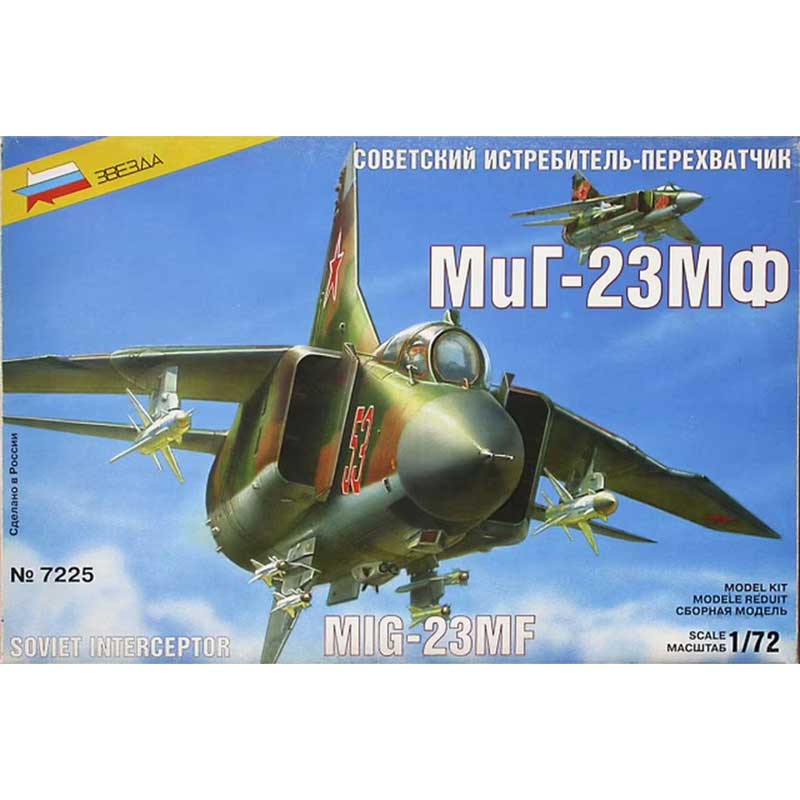 Zvezda Mig-23MF Soviet Interceptor RR (1/72) 7225